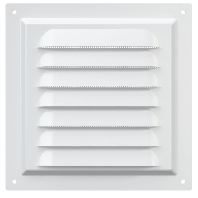 Вентиляционная решетка металл 200х200мм белый 509061