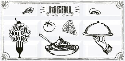 Декор Vogue Breakfast Bor 4 201*405 Azori