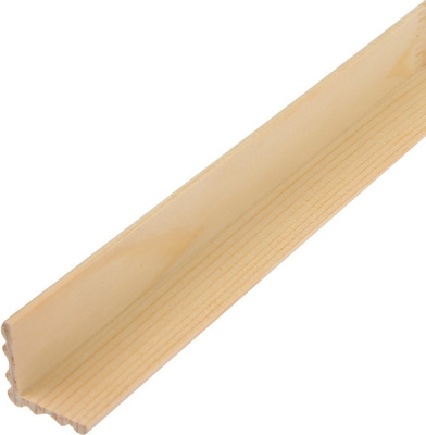 Уголок деревянный 30х30х2500мм фигурный 