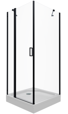 Душевая ширма Тритон Йота-Блэк 0,9х0,9 квадрат