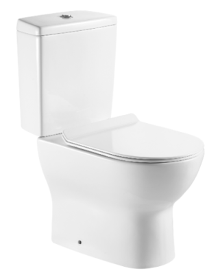 Унитаз-компакт А8060 безободковый (гор ниж дюропл. сид  арм) ЕваГолд