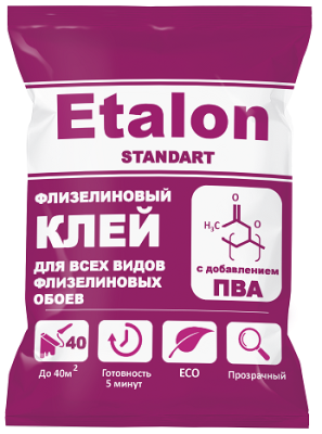Клей обойный Etalon Стандарт флизелин 500г