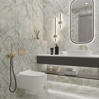 Декор Меоланс светло-серый 300*600 Тянь-Шань