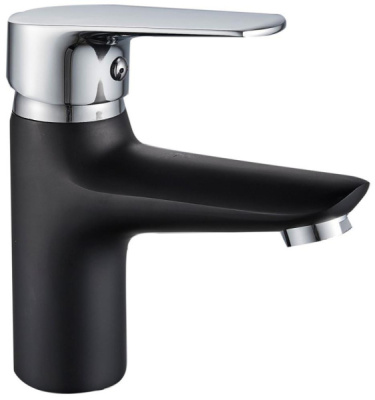 Смеситель для умывальника AMMORE А1008-А черный+хром