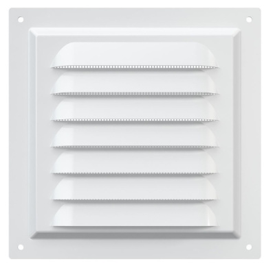 Вентиляционная решетка металл 150х150мм белый 509107