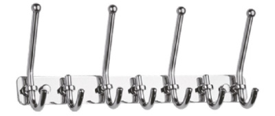 Крючок планка (7 крючков) D201854 -7 хром 