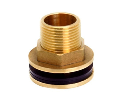 Штуцер сливной 1" для врезки в бак 526704