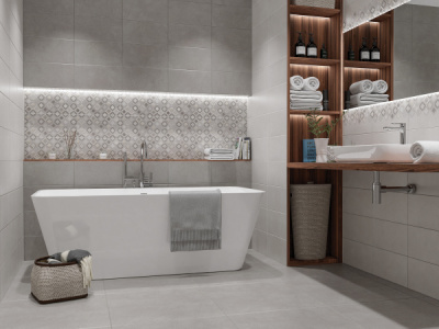 Плитка для стен Starck Grey 201*405 Azori