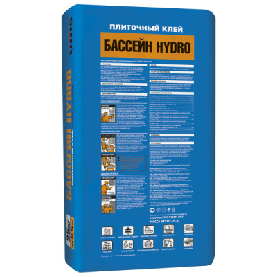 Клей для плитки ЮНИС (UNIS) БАССЕЙН HYDRO 25кг (48)