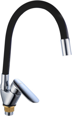 Смеситель для кухни BOOU B8274-10F-E307A  гибкий черный