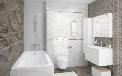 Декор Agat ММ60084 мозаичный кофейный 200*600 Laparet