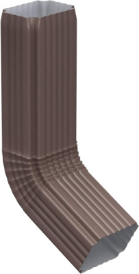 МП Труба водосточная 1м с коленом ПЭ RAL8017 (коричневый)