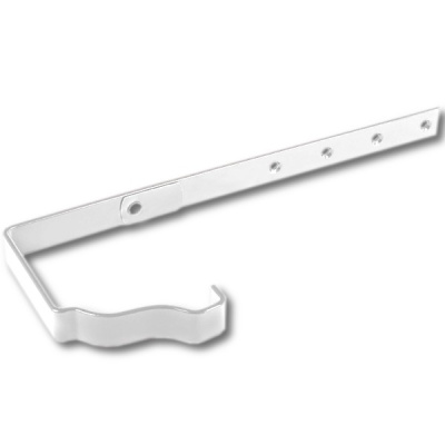 МП Держатель желоба карнизный ПЭ RAL9003 белый