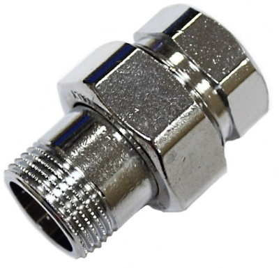 Переход американка 1/2" хром 17743