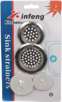 Фильтр-сетка для раковин 2шт+пробка 2шт 316395