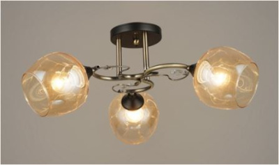 Люстра 3607/3 BK+AB