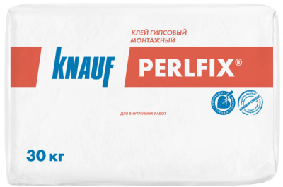 Клей гипсовый монтажный КНАУФ (KNAUF) ПЕРЛФИКС 30кг