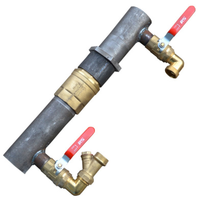 Байпас 2" (50) сталь длинный с краном