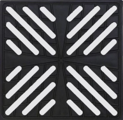 Решетка пластиковая Снежинка 285*285*22мм