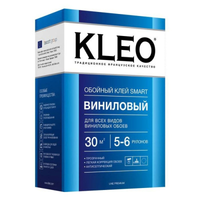 Клей обойный Кleo Смарт для виниловых обоев (45м2) 200г