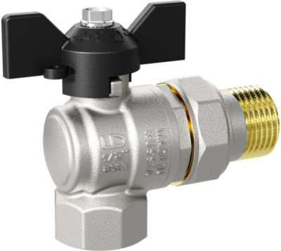 Кран шар американка LD PRIDE 1/2" баб угловой 552307