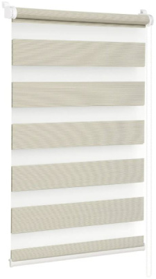 Штора рулонная Delfa СРШ-01МК-45904 день-ночь 56(52)х160 Натур песок