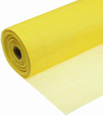 Сетка строительная яч.5х5мм 1х50м ФАСАДНАЯ желтая OSTON