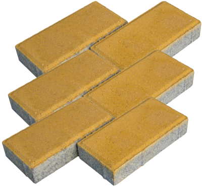 Брусчатка 200*100*60 желтая ГОСТ (12,96м2) 