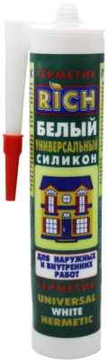 Герметик RICH силиконовый универсальный белый 280мл